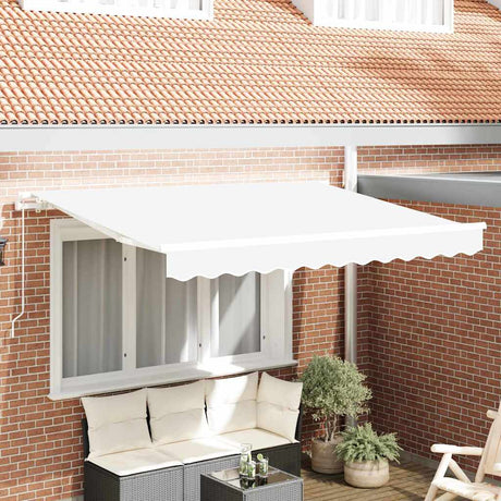 Vidaxl vervangingsdoek voor zonnescherm wit 280 x 245 cm polyester