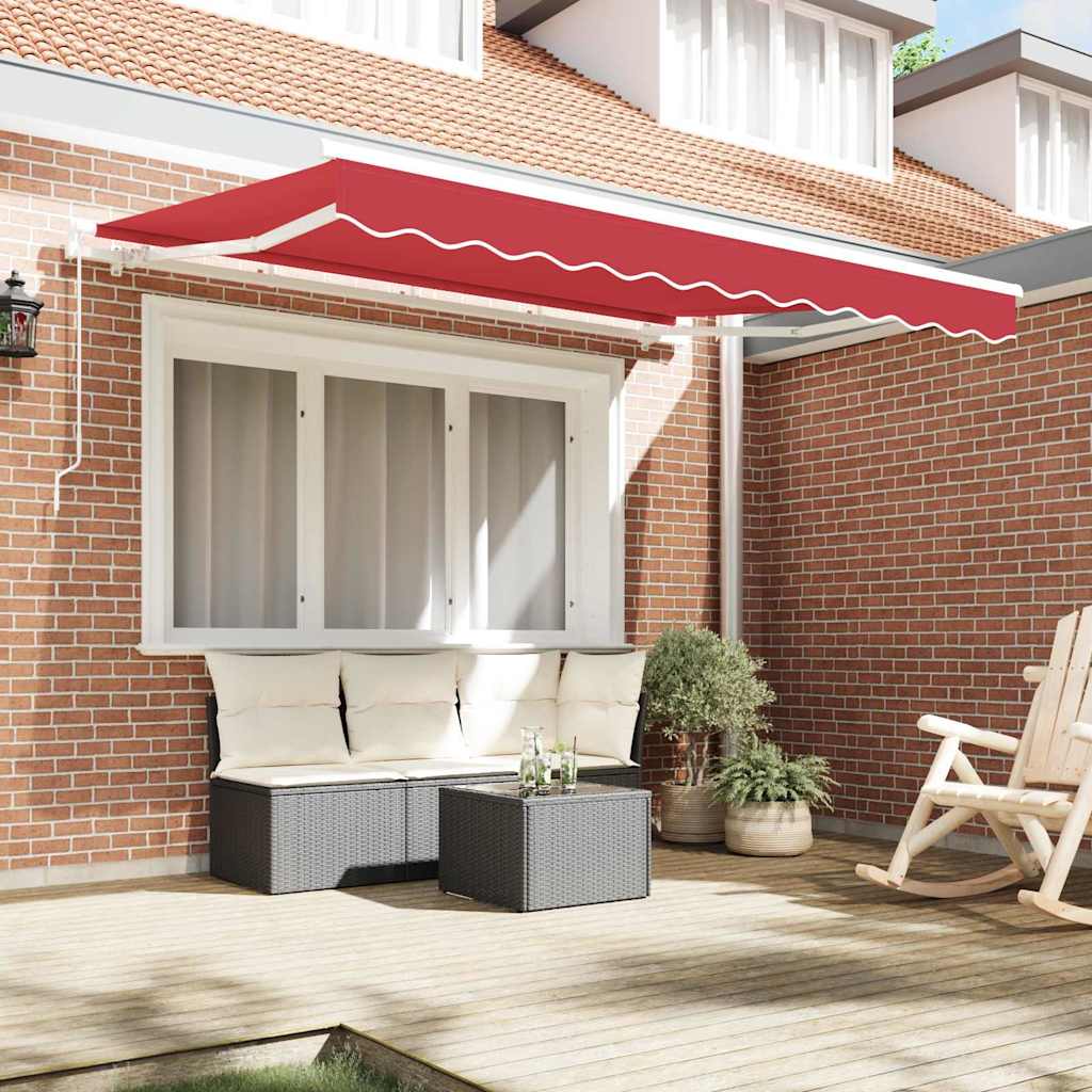 Vidaxl vervangend zonneschermdoek voor 3x2,5 m rood polyester