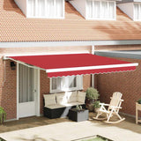 Vidaxl vervangend zonneschermdoek voor 4x3 m rood polyester
