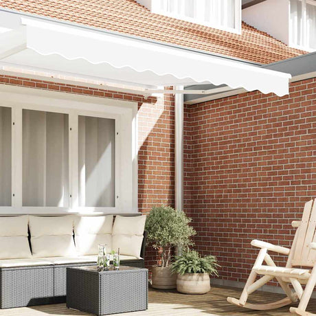 Vidaxl vervangende volant voor 2,5 m wit polyester