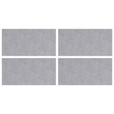 Vidaxl trap tread rechthoekig 4 pcs zilver 50 x 25 cm aluminium