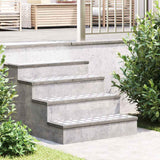 Vidaxl trap tread rechthoekig 2 pcs zilver 75 x 25 cm aluminium