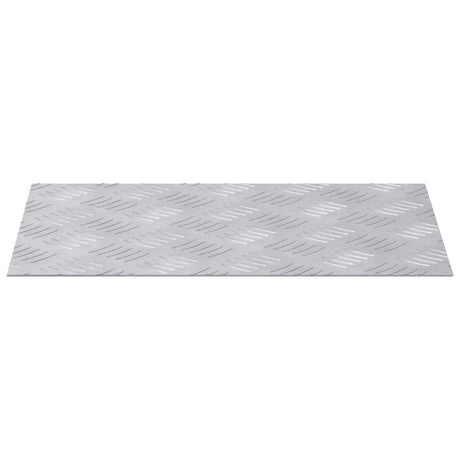 Vidaxl trap tread rechthoekig 2 pcs zilver 40 x 30 cm aluminium