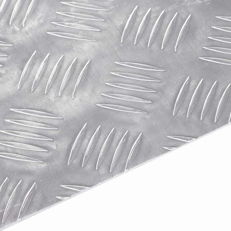 Vidaxl trap tread vierkant 2 pcs zilver 40 x 40 cm aluminium