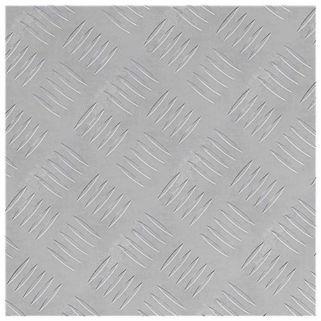 Vidaxl trap tread vierkant 2 pcs zilver 40 x 40 cm aluminium