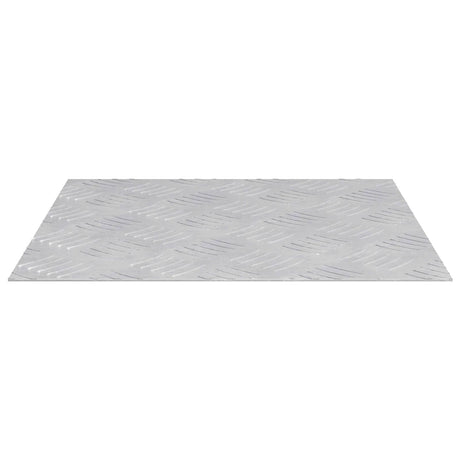 Vidaxl trap tread vierkant 4 pcs zilver 40 x 40 cm aluminium