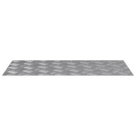 Vidaxl trap tread rechthoekig 2 pcs zilver 80 x 40 cm aluminium