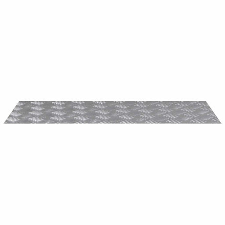 Vidaxl trap tread rechthoekig 4 pcs zilver 90 x 40 cm aluminium