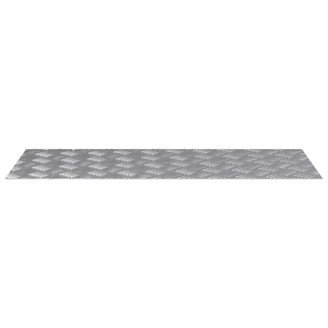 Vidaxl trap tread rechthoekig 2 pcs zilver 100 x 40 cm aluminium