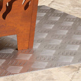 Vidaxl trap tread rechthoekig 2 pcs zilver 70 x 50 cm aluminium