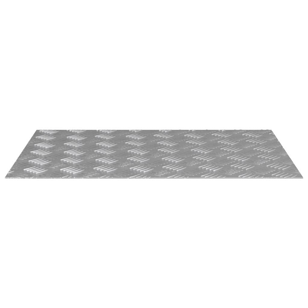 Vidaxl trap tread rechthoekig 2 pcs zilver 70 x 50 cm aluminium
