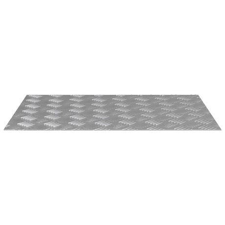 Vidaxl trap tread rechthoekig 2 pcs zilver 70 x 50 cm aluminium