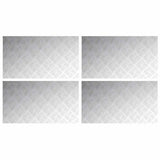 Vidaxl trap tread rechthoekig 4 pcs zilver 90 x 50 cm aluminium