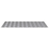 Vidaxl trap tread rechthoekig 4 pcs zilver 90 x 50 cm aluminium