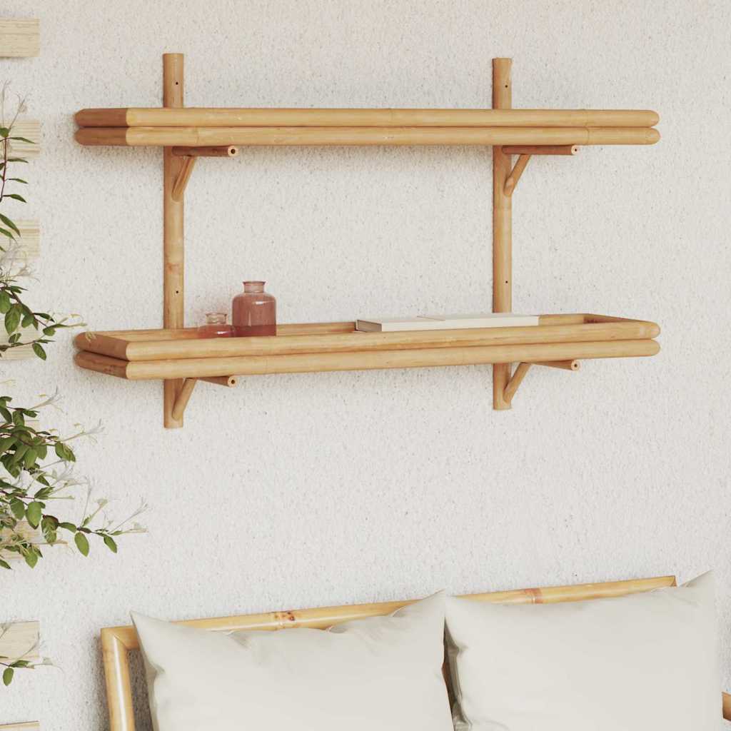 Vidaxl wandplank muurmontage bruin 100 x 26 x 60 cm bamboe