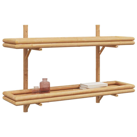 Vidaxl wandplank muurmontage bruin 100 x 26 x 60 cm bamboe