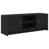 Vidaxl tv-meubel zwart eiken 102x30x37,5 cm engineered wood