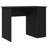 Vidaxl bureau zwart eiken 100x55x75 cm bewerkt hout