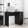 Vidaxl bureau zwart eiken 100x55x75 cm bewerkt hout