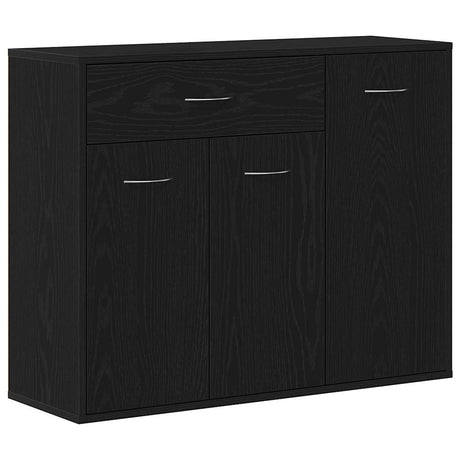 Vidaxl dressoir zwart eiken 88x30x70 cm engineered wood