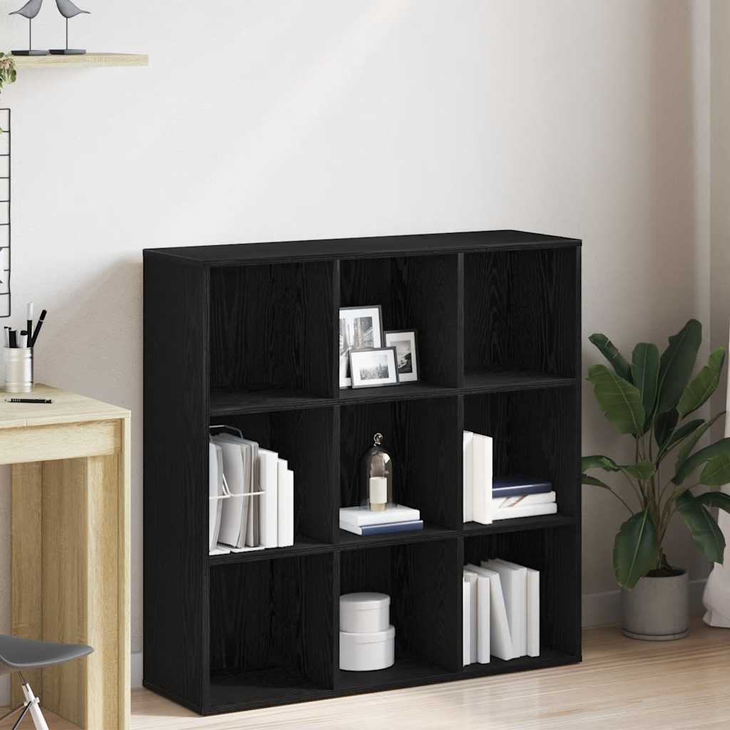 Vidaxl boekenkast zwart eiken 98x29x97,5 cm engineered wood