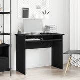 Vidaxl bureau 90x50x74 cm bewerkt hout zwart eikenkleur