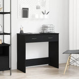 Vidaxl bureau zwart eiken bewerkt hout 80 x 40 x 75 cm