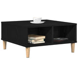 Vidaxl salontafel zwart eiken 60 x 60 x 30 cm bewerkt hout