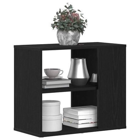 Vidaxl dressoir zwart eiken 60 x 30 x 50 cm bewerkt hout