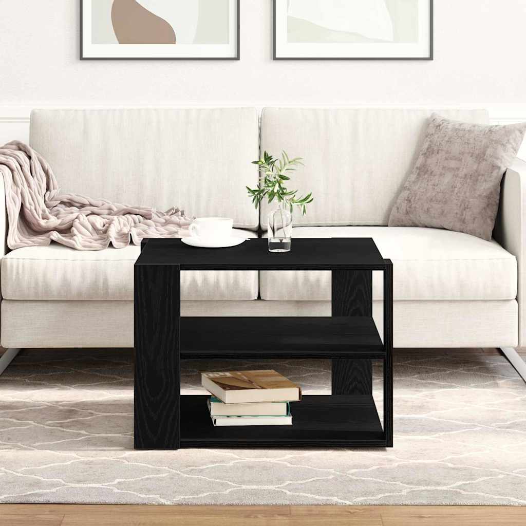 Vidaxl salontafel zwarte eik 58 x 58 x 40 cm geconstrueerd hout