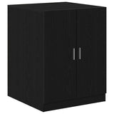 Vidaxl wasmachinekast met opslag zwart eiken 70,5 x 71,5 x 91,5 cm