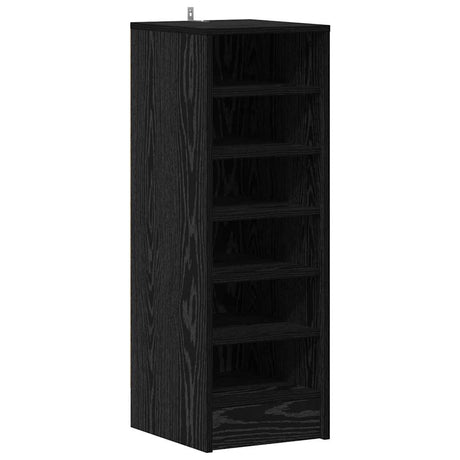 Vidaxl schoenenkast met plank zwart eiken 32 x 35 x 90 cm bewerkt hout