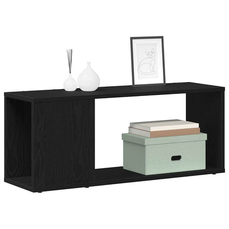 Vidaxl tv-meubelset 80 x 24 x 32 cm zwart eiken bewerkt hout