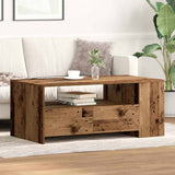 Vidaxl salontafel oud hout 102 x 55 x 43,5 cm bewerkt hout