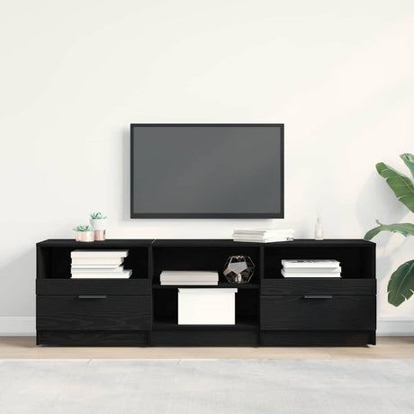 Vidaxl tv-kast 150 x 33,5 x 45 cm zwart eiken bewerkt hout