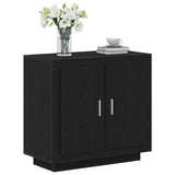 Vidaxl dressoir zwart eiken 80 x 40 x 75 cm bewerkt hout