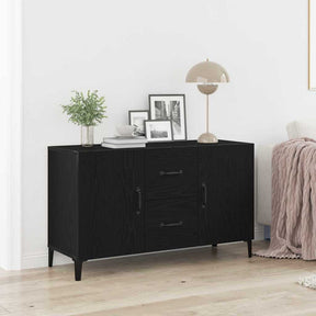 Vidaxl dressoir zwart eiken 100 x 36 x 60 cm bewerkt hout
