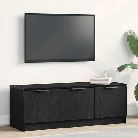 Vidaxl tv-kast 102 x 35 x 36,5 cm zwart eiken bewerkt hout