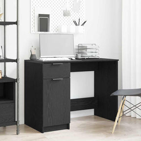 Vidaxl bureau zwart eiken bewerkt hout 100 x 50 x 75 cm