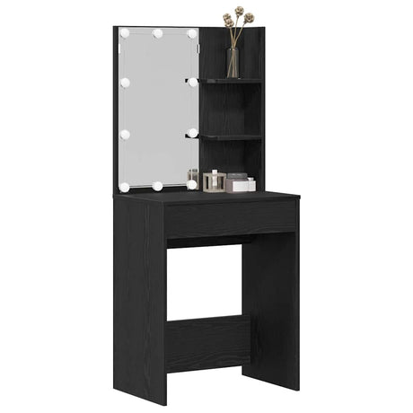 Vidaxl plafondtafel zwart eiken 60 x 40 x 140 cm bewerkt hout
