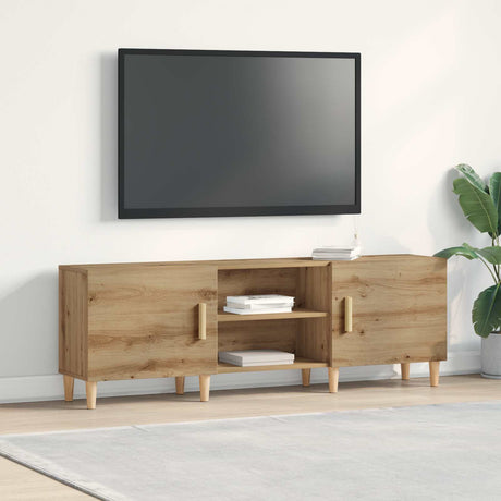 Vidaxl tv-kast 150 x 30 x 50 cm artisanaal eikenkleurig bewerkt hout