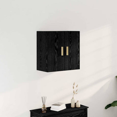 Vidaxl wandkast 60 x 30 x 60 cm bewerkt hout zwart eiken