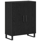 Vidaxl dressoir zwart eiken 69,5 x 34 x 90 cm bewerkt hout