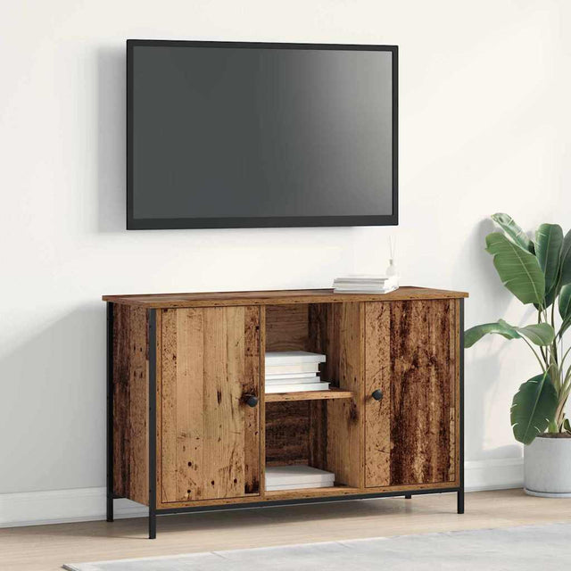 Vidaxl tv-meubelset 101 x 35 x 65 cm oud hout bewerkt hout