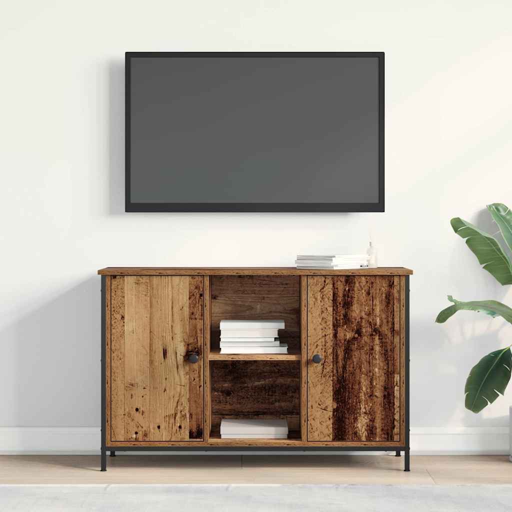 Vidaxl tv-meubelset 101 x 35 x 65 cm oud hout bewerkt hout