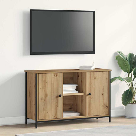 Vidaxl tv-meubelset 101 x 35 x 65 cm artisan eiken bewerkt hout
