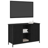Vidaxl tv-meubelset 101 x 35 x 65 cm zwart eiken bewerkt hout