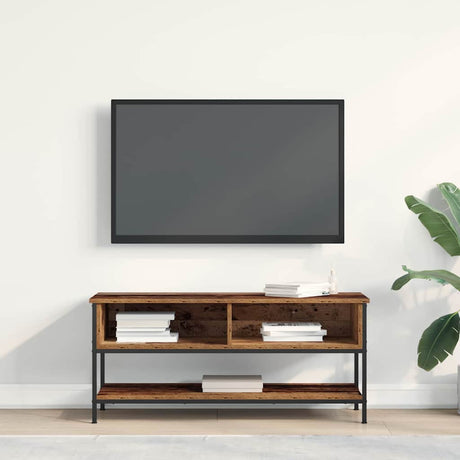 Vidaxl tv-meubelset 100 x 35 x 45 cm oud hout bewerkt hout
