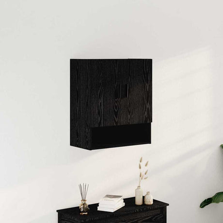 Vidaxl wandkast 60 x 31 x 70 cm bewerkt hout zwart eiken
