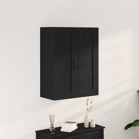Vidaxl wandkast zwart eiken 69,5 x 34 x 90 cm bewerkt hout